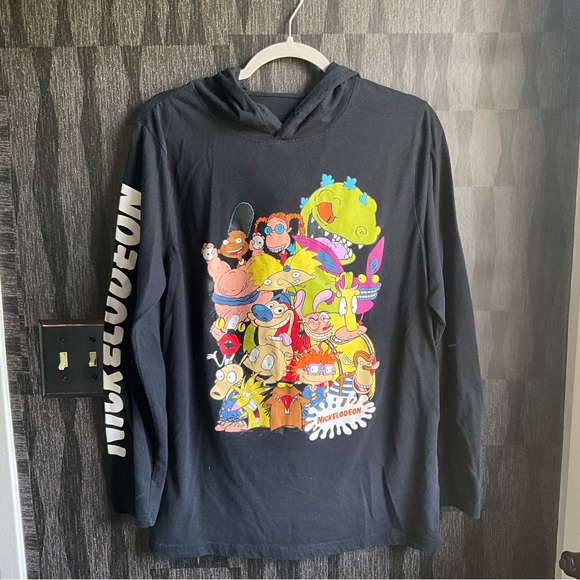 Nickelodeon t-shirt long sleeve black cartoon - Picture 2 of 2